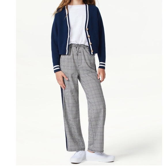 Free Assembly Girls Wide Leg Varsity Pants, Size 7/8 - Picture 1 of 7